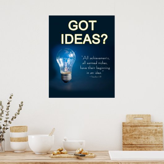 Poster - GOT IDEEËN? (Keuken)