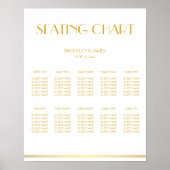 Poster gouden en witte bruiloft (Voorkant)