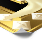 Poster - goudzwarte goudklep (Hoek)