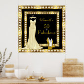 Poster - goudzwarte goudklep (Keuken)