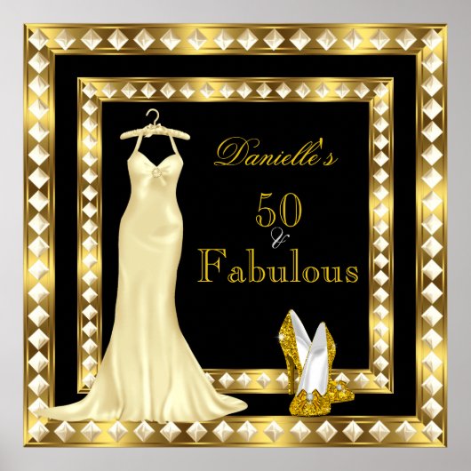 Poster - goudzwarte goudklep (Voorkant)