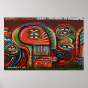 Poster: Graffiti-ogen Poster