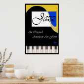 Poster Grand Jazz Piano (Keuken)