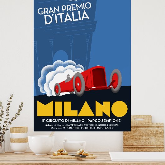 poster Grand Prix van Italië 1937 (Keuken)