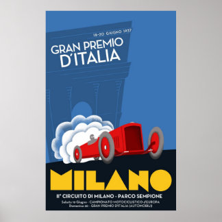 poster Grand Prix van Italië 1937