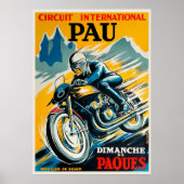 poster Grand Prix-wegwerper Pau 1950 (Voorkant)