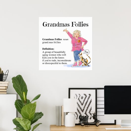 Poster-Grandmas Follies Definition Poster (Thuiskantoor)
