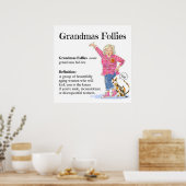 Poster-Grandmas Follies Definition Poster (Keuken)