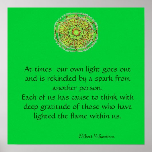 Poster Gratitude Mandala (Voorkant)