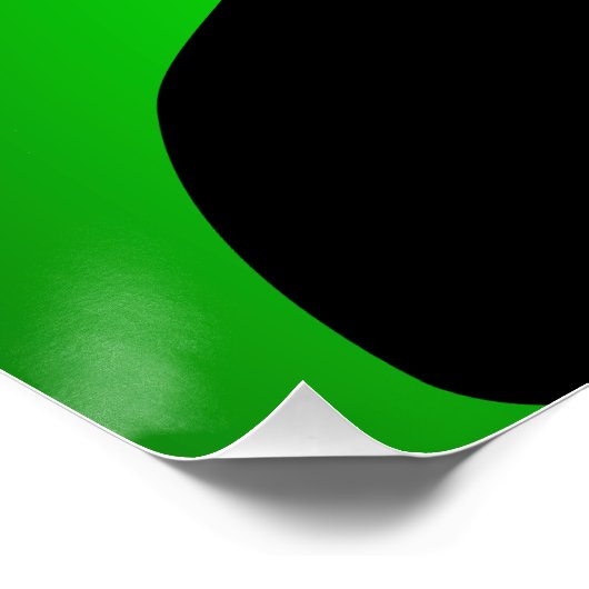 Poster Green Papillons (Hoek)