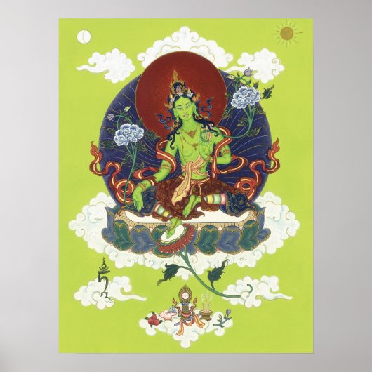 POSTER Green Tara - vanaf $ 14,25 (Voorkant)