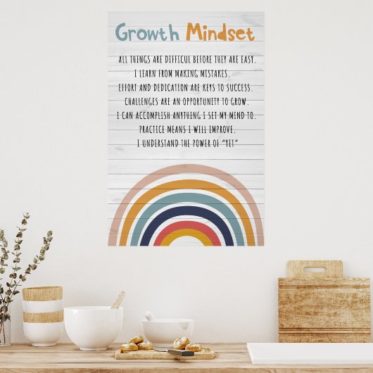 Poster Groeidemper, klaslokaal decor (Keuken)