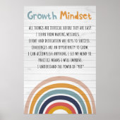 Poster Groeidemper, klaslokaal decor (Voorkant)