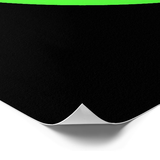 Poster groen biogevaarsymbool (Hoek)