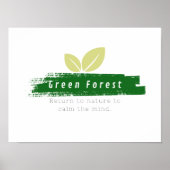Poster groen bos (Voorkant)