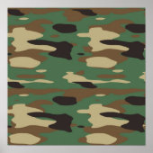 Poster Groen Camouflage (Voorkant)