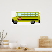 Poster Groene bus (Keuken)