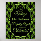 Poster Groene druiven (Voorkant)