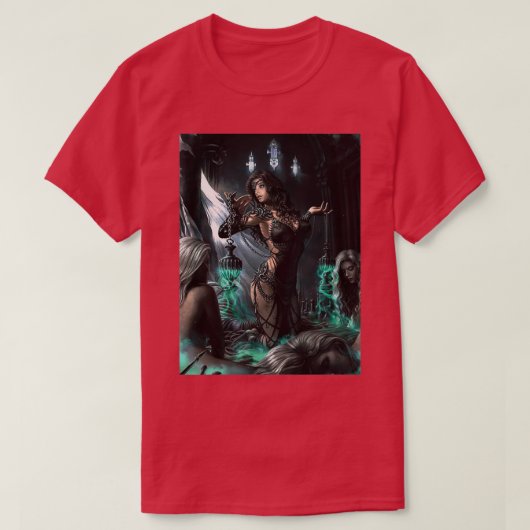 Poster Groene heks T-shirt (Design voorkant)