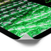 Poster, groene kralen, eeuwig liefde poster (Hoek)