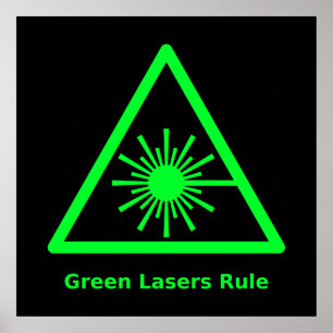 Poster Groene Lasers Rule