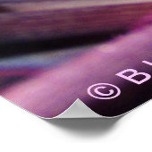 Poster - Groene sprinkhaan in Paars Plant (Hoek)