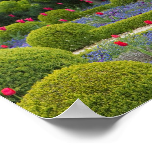 Poster Groene Wereldbollen vormen (Hoek)