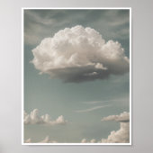 Poster Groene Wolk Wall Art Room Decor (Voorkant)