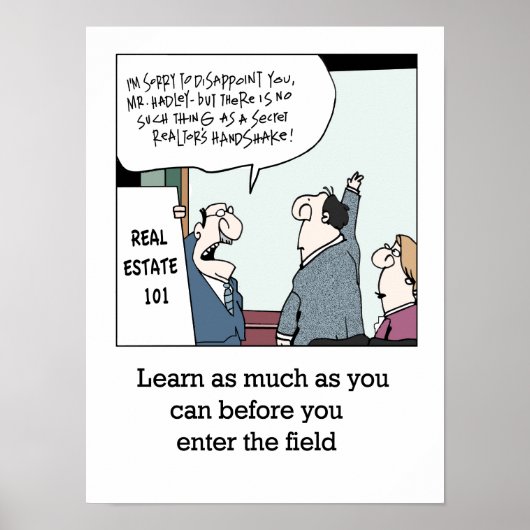 Poster Grondbeginselen onroerend goed (Voorkant)