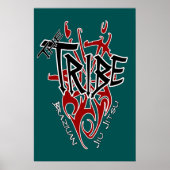 Poster groot Blauwgroen [22,86 x 34,5 inch] (Voorkant)