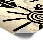 Poster grote Mayan Symbols (Hoek)