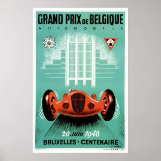poster Grote Prijs België 1948