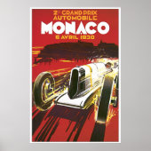 poster Grote Prijs Monaco 1930 (Voorkant)