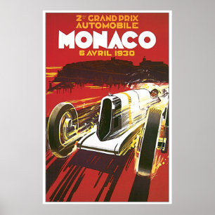 poster Grote Prijs Monaco 1930