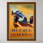 poster Grote Prijs Monaco 1940 (Voorkant)
