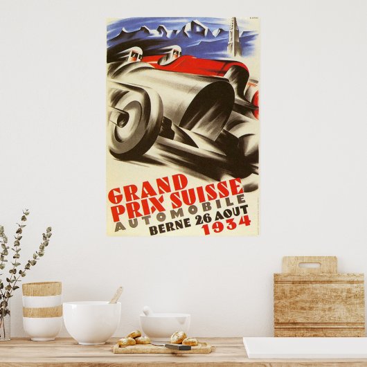 poster Grote Prijs Zwitserland 1934 (Keuken)