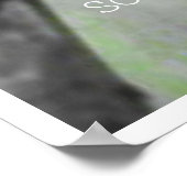 Poster, grote zonnebloem met regendruppels poster (Hoek)