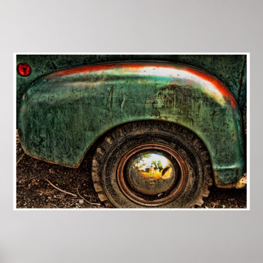 Poster - Grungy Old Truck (Voorkant)