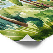 Poster Guadeloupe Aquarel (Hoek)