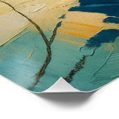 Poster Guadeloupe - Tropisch landschap met boot e (Hoek)