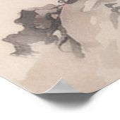 Poster Gueixa e filhote- Arte Tradicional Chinesa (Hoek)