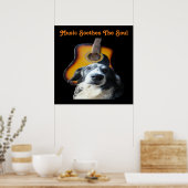 Poster Guitar Dog (Keuken)