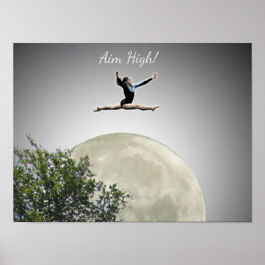 Poster - Gymnasten streven hoog (Voorkant)
