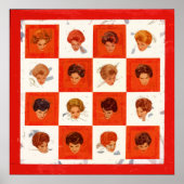 Poster Haarkleur bingo (Voorkant)