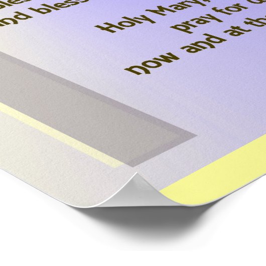 Poster-Hail Mary Prayer Poster (Hoek)