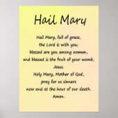 Poster ~ Hail Mary ~ Verschillende maten & papierv (Voorkant)