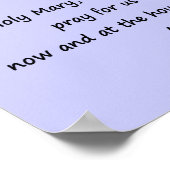 Poster ~ Hail Mary ~ Verschillende maten & papierv (Hoek)