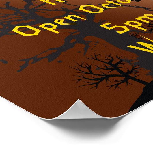 Poster Halloween Party (Hoek)