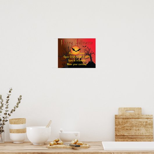 Poster Halloween Party (Keuken)