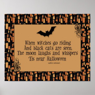 Poster Halloween Poem